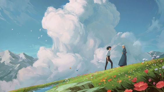Howl's Moving Castle Studio Ghibli scene