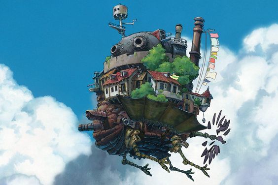 Floating castle animation